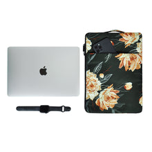 画像をギャラリービューアに読み込む, Gordenery Sleeve Compatible with 13-13.3 inch 10.9&quot; iPad Air Water Repellent Neoprene Bag with Small Case, flowers
