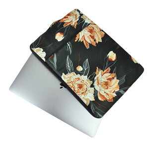 Gordenery Sleeve Compatible with 13-13.3 inch 10.9" iPad Air Water Repellent Neoprene Bag with Small Case, flowers