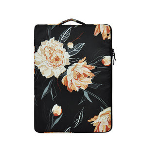 Gordenery Sleeve Compatible with 13-13.3 inch 10.9" iPad Air Water Repellent Neoprene Bag with Small Case, flowers