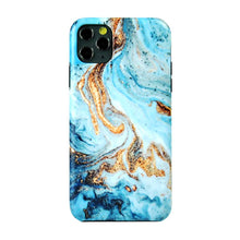 画像をギャラリービューアに読み込む, CAKVO Protective covers and cases for cell phones 2 in 1 Case for iPhone 11 Pro - Fluid White Blue Gold
