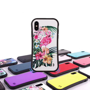 Slim Waisted Glass Case for iPhone X/XS - Pentagrams